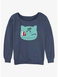 Pokemon Bulbasaur Face Girls Slouchy Sweatshirt, BLUEHTR, hi-res