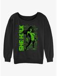 Marvel She-Hulk Really Green Girls Slouchy Sweatshirt, BLACK, hi-res