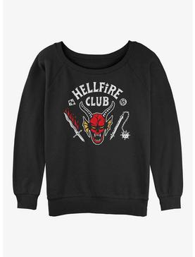 Stranger Things Hellfire Club Girls Slouchy Sweatshirt, , hi-res
