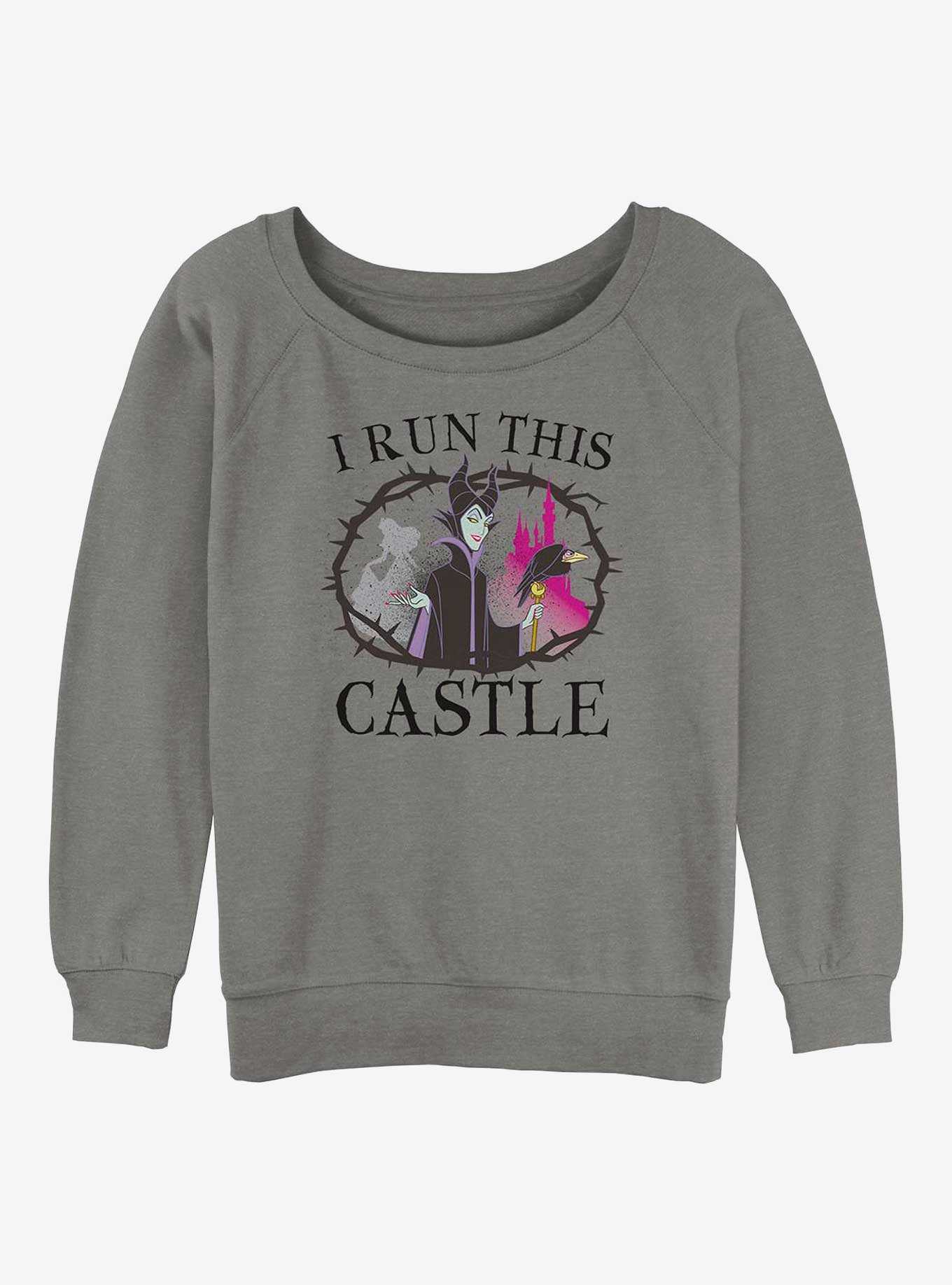 Disney Villains I Run This Castle Girls Slouchy Sweatshirt, , hi-res