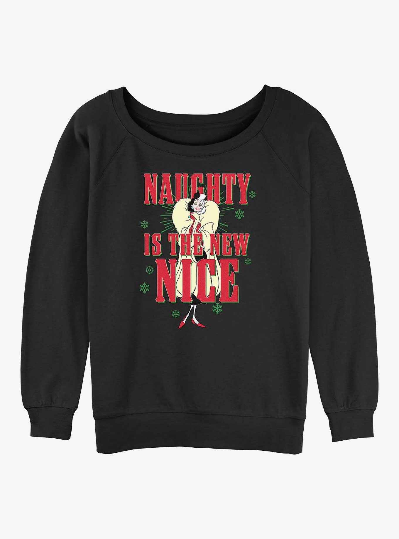Disney Villains The New Nice Girls Slouchy Sweatshirt, BLACK, hi-res
