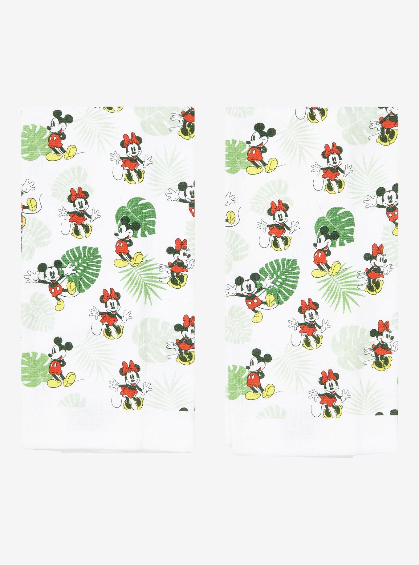 Disney Mickey Mouse & Minnie Mouse Tropical Kitchen Towel Set, , hi-res