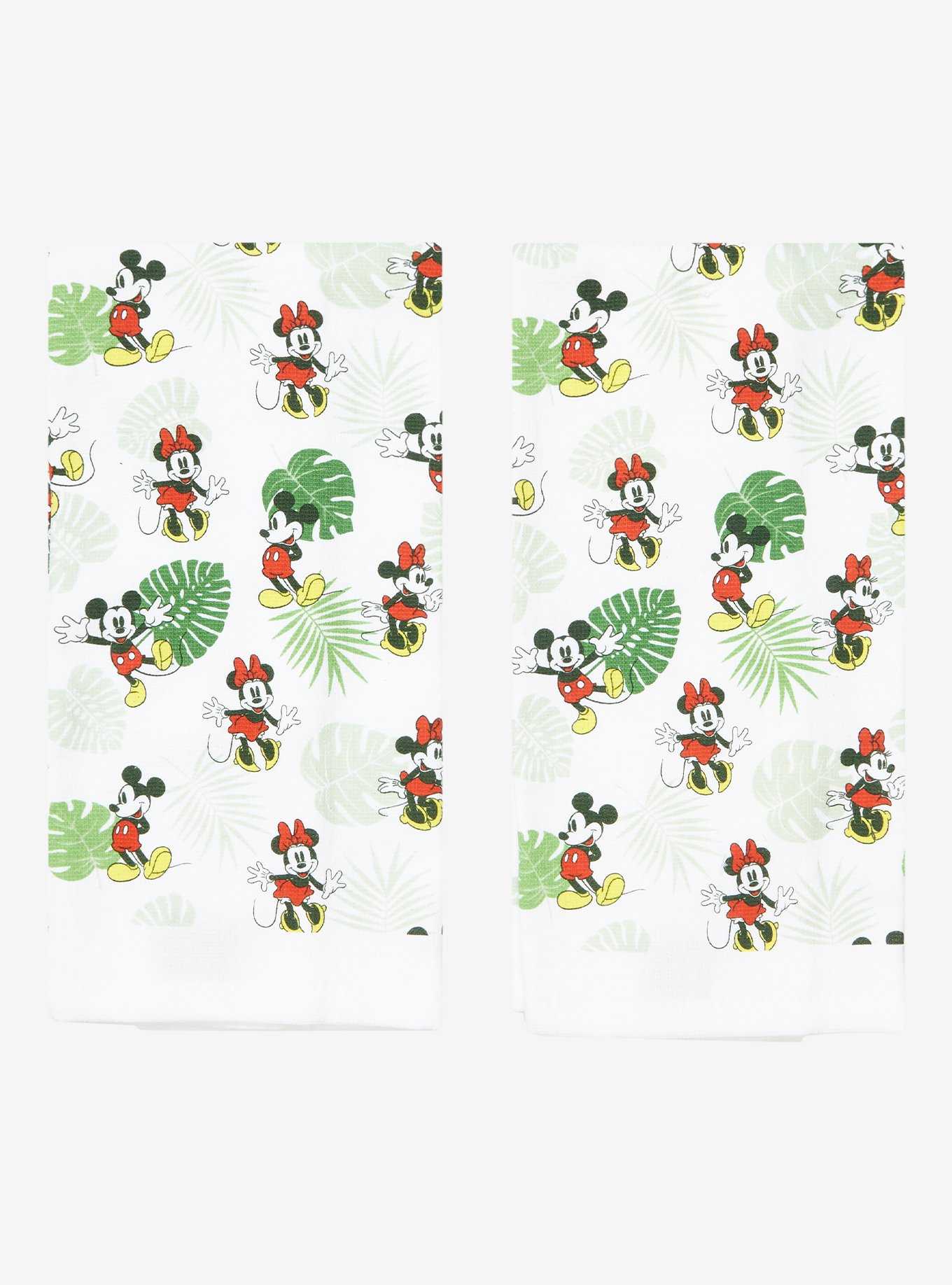 Disney Mickey Mouse & Minnie Mouse Tropical Kitchen Towel Set, , hi-res