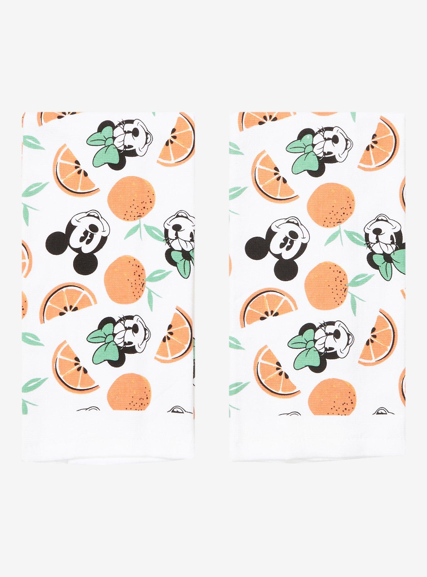 Disney Mickey Mouse & Minnie Mouse Oranges Kitchen Towel Set, , hi-res
