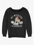 Disney Beauty and the Beast Booked Weekend Girls Slouchy Sweatshirt, BLACK, hi-res