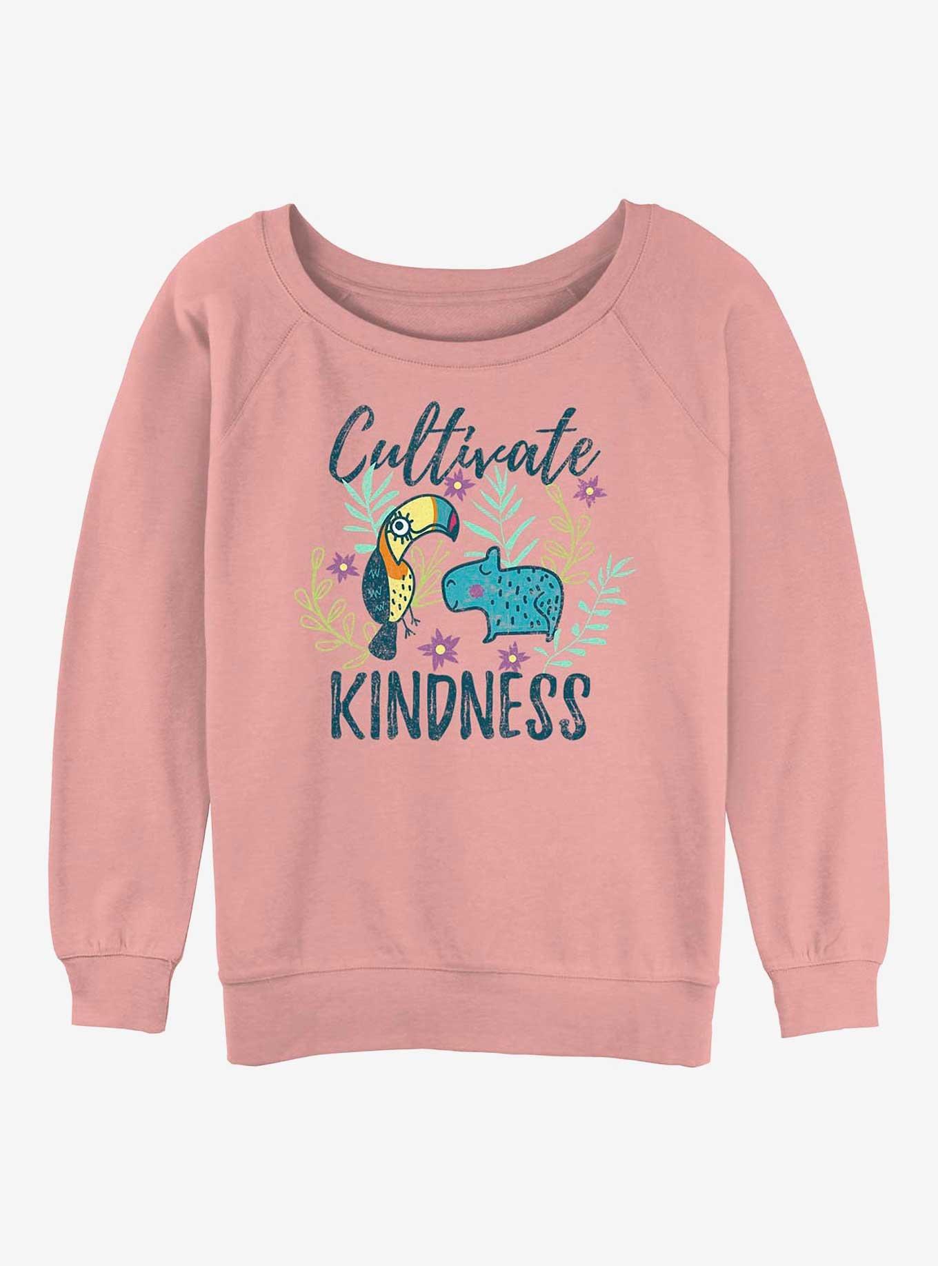 Disney Encanto Kindness Girls Slouchy Sweatshirt, DESERTPNK, hi-res