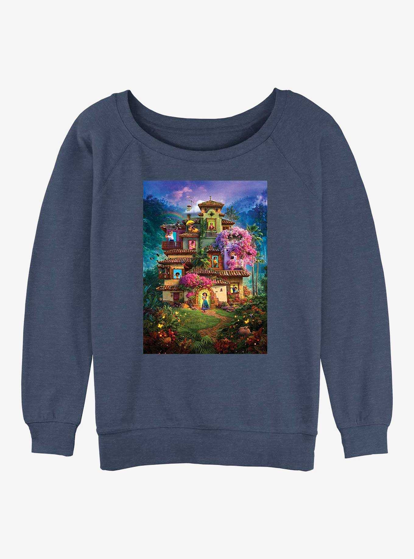 Disney Encanto Madrigal House Poster Girls Slouchy Sweatshirt, , hi-res