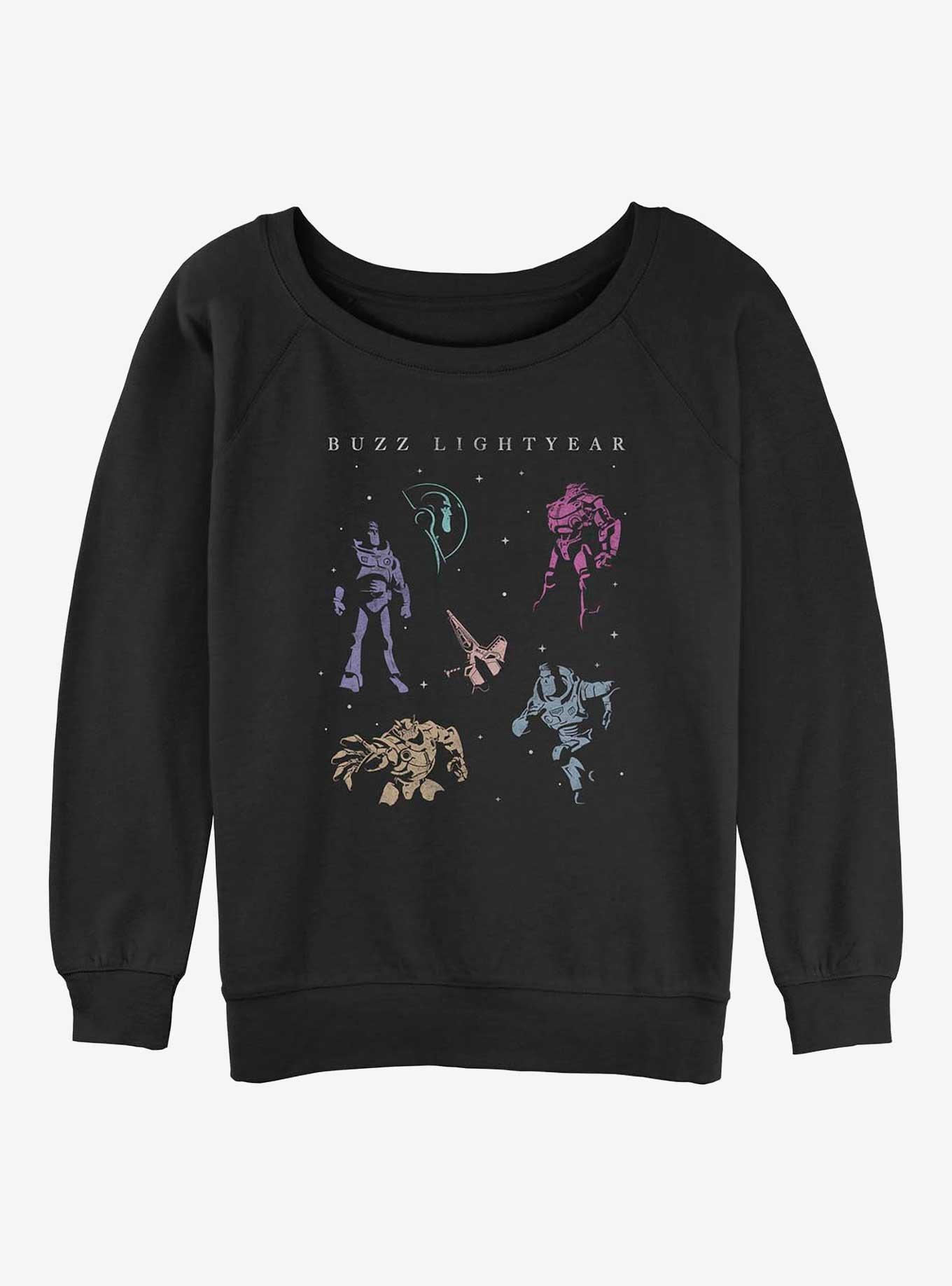 Disney Pixar Lightyear All The Buzz Girls Slouchy Sweatshirt, , hi-res