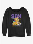 Disney Pixar Lightyear Sox Space Cat Girls Slouchy Sweatshirt, BLACK, hi-res