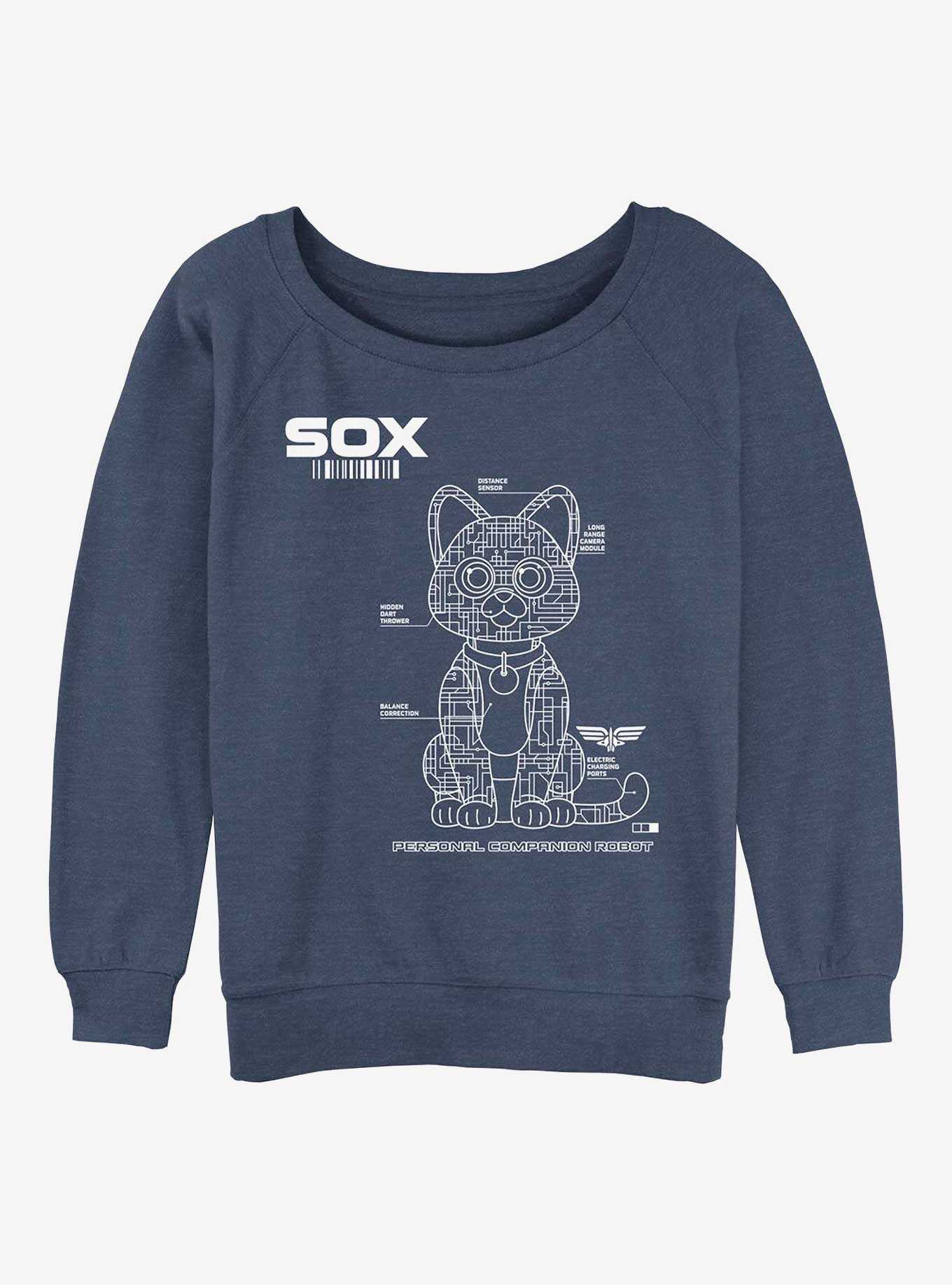 Disney Pixar Lightyear Sox Tech Girls Slouchy Sweatshirt, , hi-res