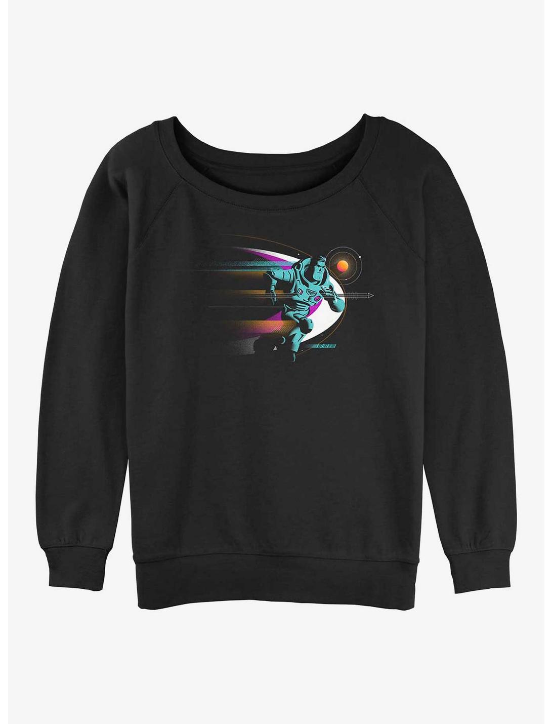 Disney Pixar Lightyear Space Walk Girls Slouchy Sweatshirt, BLACK, hi-res