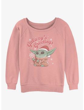 Star Wars The Mandalorian Child Greetings Girls Slouchy Sweatshirt, , hi-res
