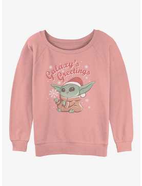 Star Wars The Mandalorian Child Greetings Girls Slouchy Sweatshirt, , hi-res