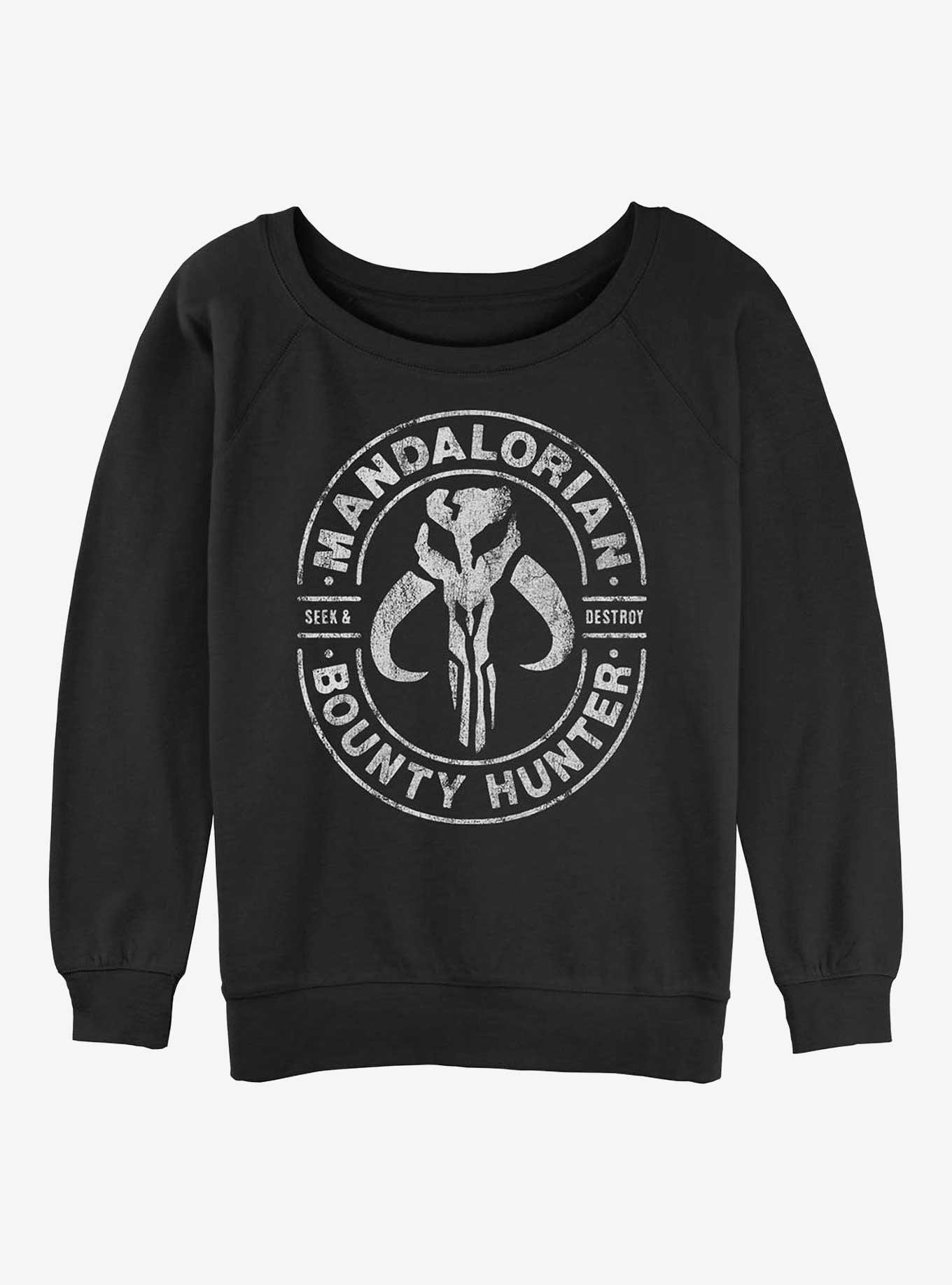 Star Wars The Mandalorian Gun For Hire Girls Slouchy Sweatshirt, , hi-res