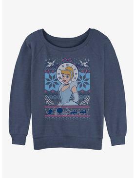 Disney Princesses Cinderella Ugly Christmas Girls Slouchy Sweatshirt, , hi-res