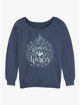 Plus Size Disney Princesses Winter Wishes Girls Slouchy Sweatshirt, , hi-res