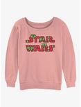 Star Wars Gift Wrapped Logo Girls Slouchy Sweatshirt, DESERTPNK, hi-res