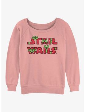Star Wars Gift Wrapped Logo Girls Slouchy Sweatshirt, , hi-res