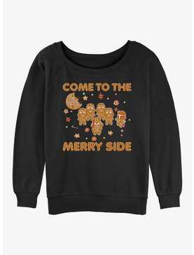 Star Wars Gingerbread Side Girls Slouchy Sweatshirt, , hi-res