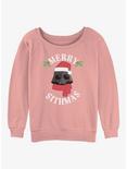 Star Wars Merry Sithmas Girls Slouchy Sweatshirt, DESERTPNK, hi-res