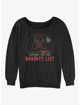 Star Wars Darth Vader Naughty List Girls Slouchy Sweatshirt, , hi-res