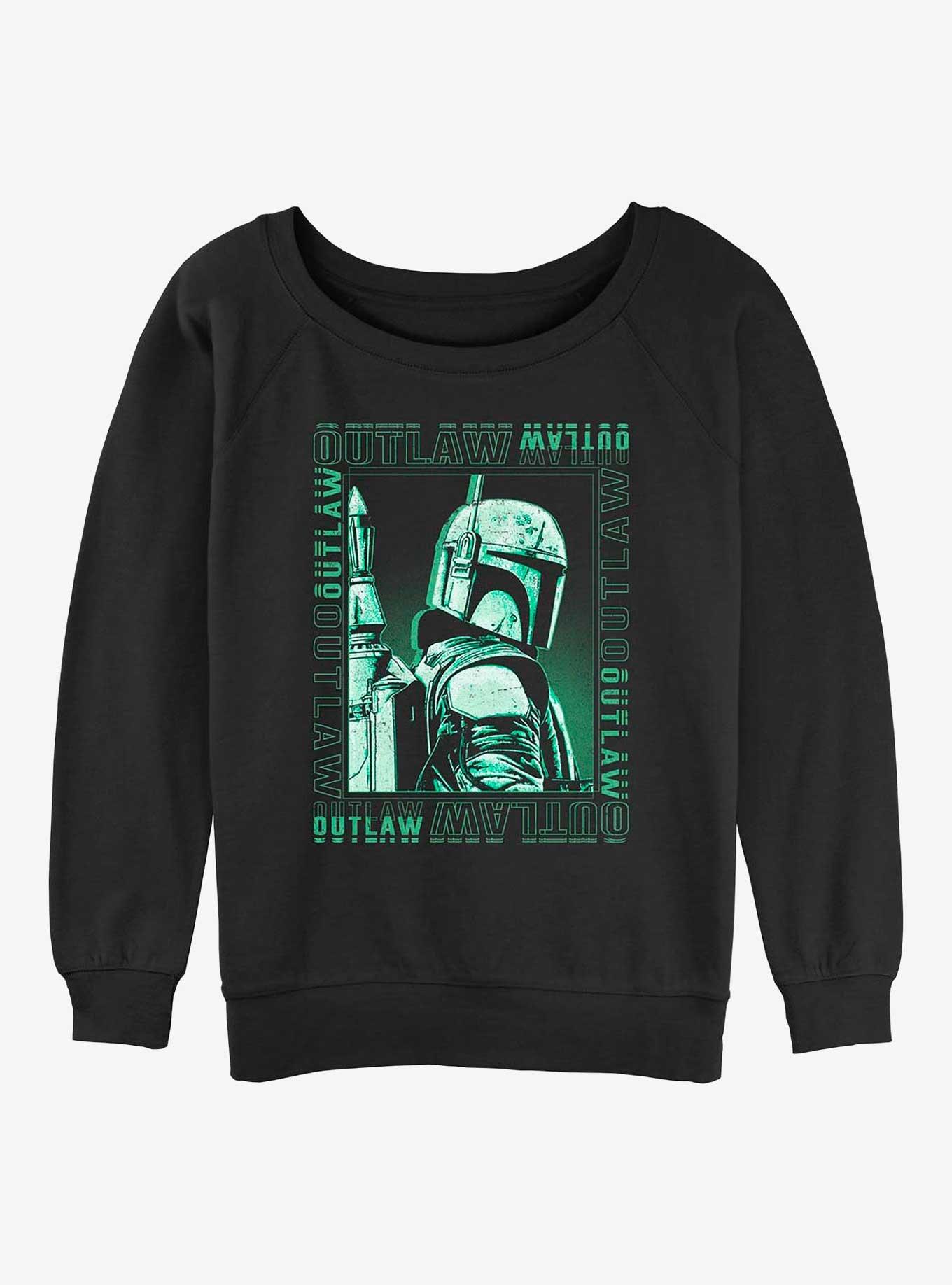 Star Wars Punk Outlaw Girls Slouchy Sweatshirt, BLACK, hi-res