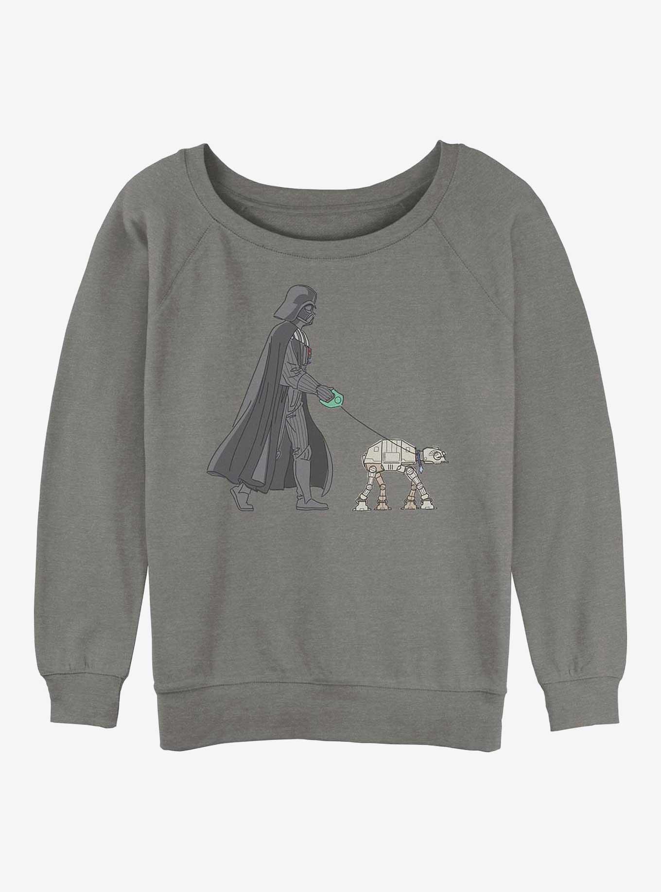 Star Wars Vader Walker Girls Slouchy Sweatshirt, GRAY HTR, hi-res