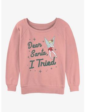 Disney Tinker Bell Dear Santa, I Tried Girls Slouchy Sweatshirt, , hi-res