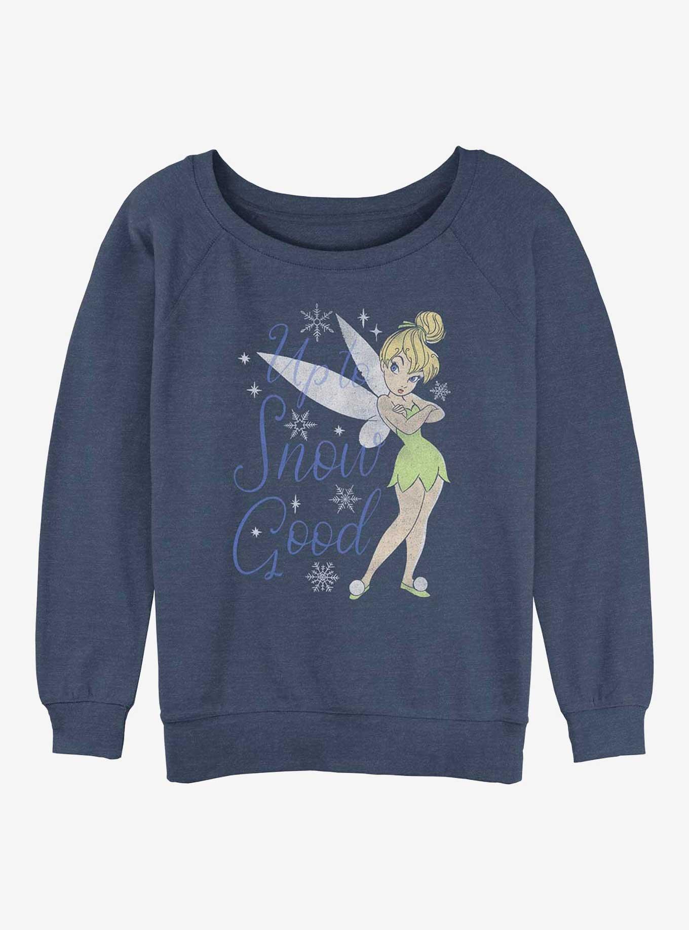 Disney Tinker Bell Snow Good Girls Slouchy Sweatshirt, BLUEHTR, hi-res