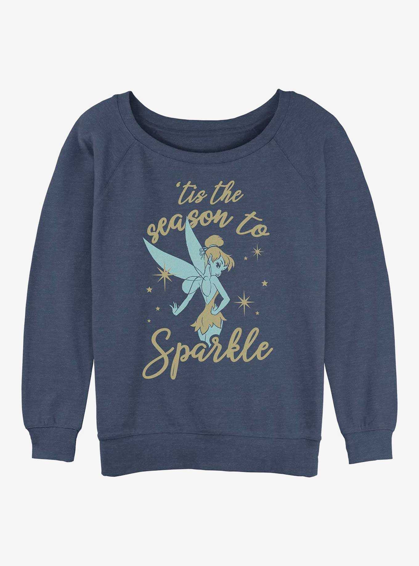 Disney Tinker Bell Sparkle Season Girls Slouchy Sweatshirt, , hi-res