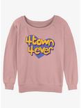 Disney Pixar Turning Red 4Town Heart Girls Slouchy Sweatshirt, DESERTPNK, hi-res