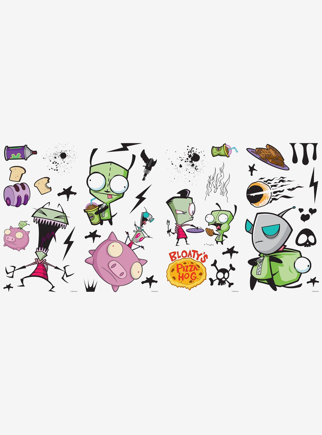 Invader Zim Peel & Stick Wall Decals, , hi-res