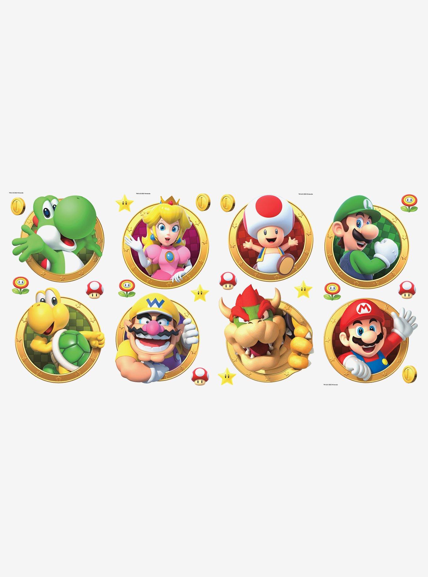 Super Mario Bros Patch, Mario Figures Stickers