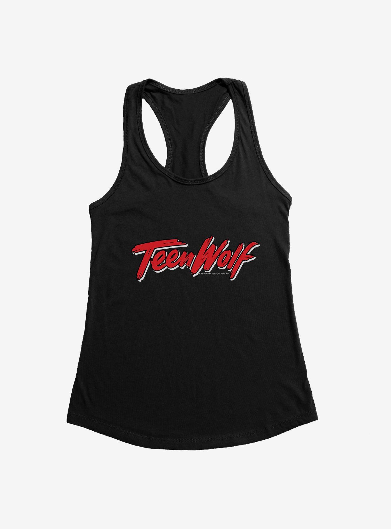 Teen Wolf Title Logo Girls Tank, BLACK, hi-res