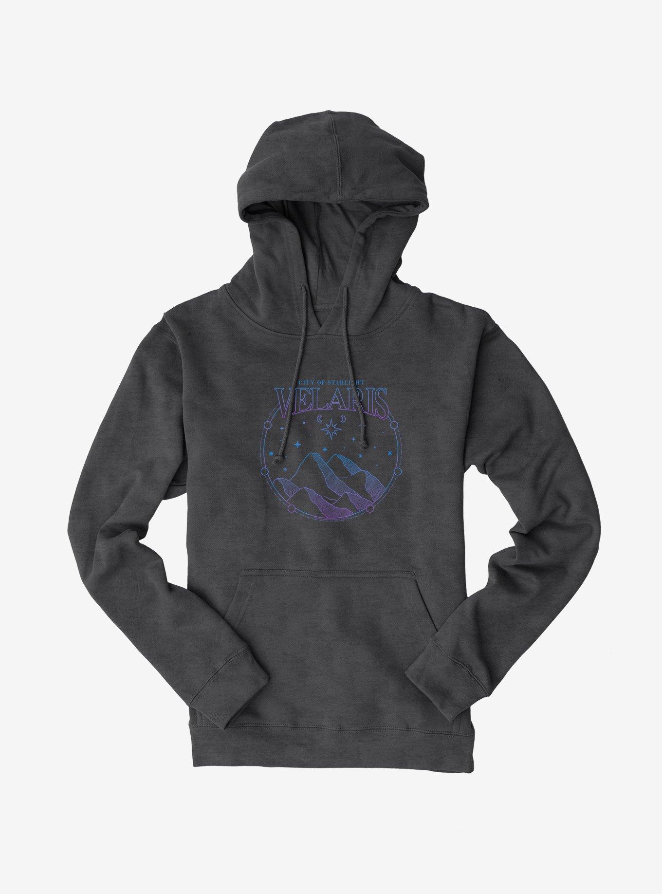 A Court Of Mist & Fury Velaris Hoodie, CHARCOAL HEATHER, hi-res