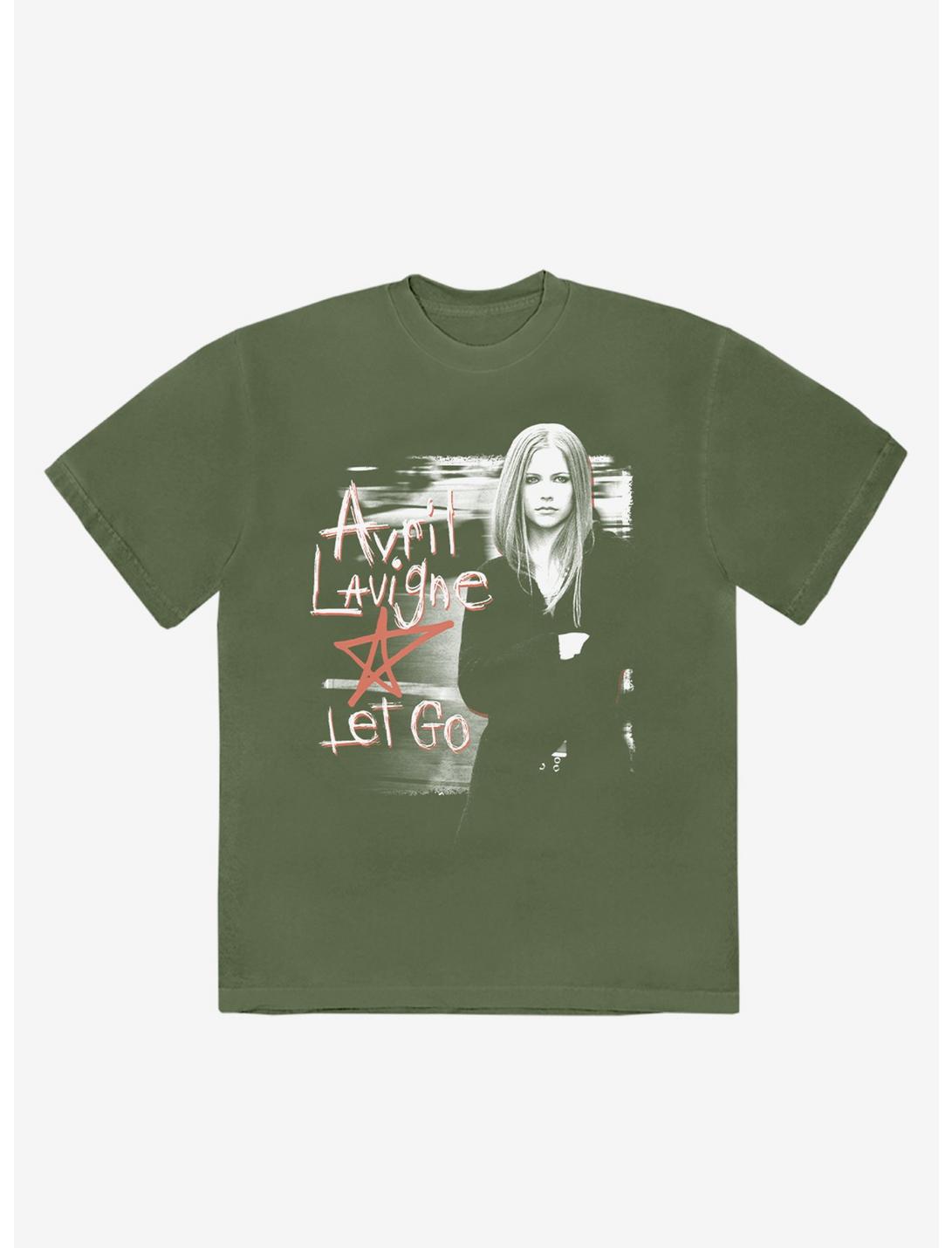 Avril Lavigne Let Go Boyfriend Fit Girls T-Shirt, OLIVE, hi-res