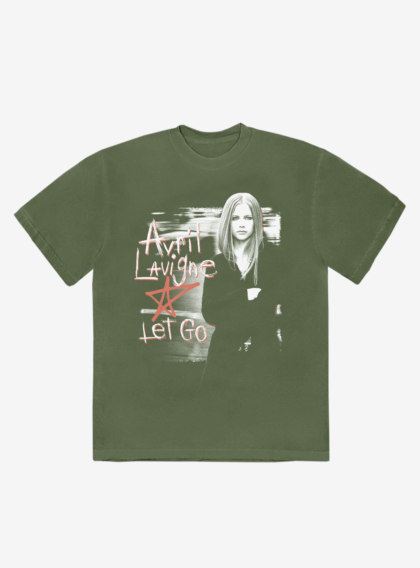 Avril Lavigne Let Go Boyfriend Fit Girls T-Shirt, OLIVE, hi-res