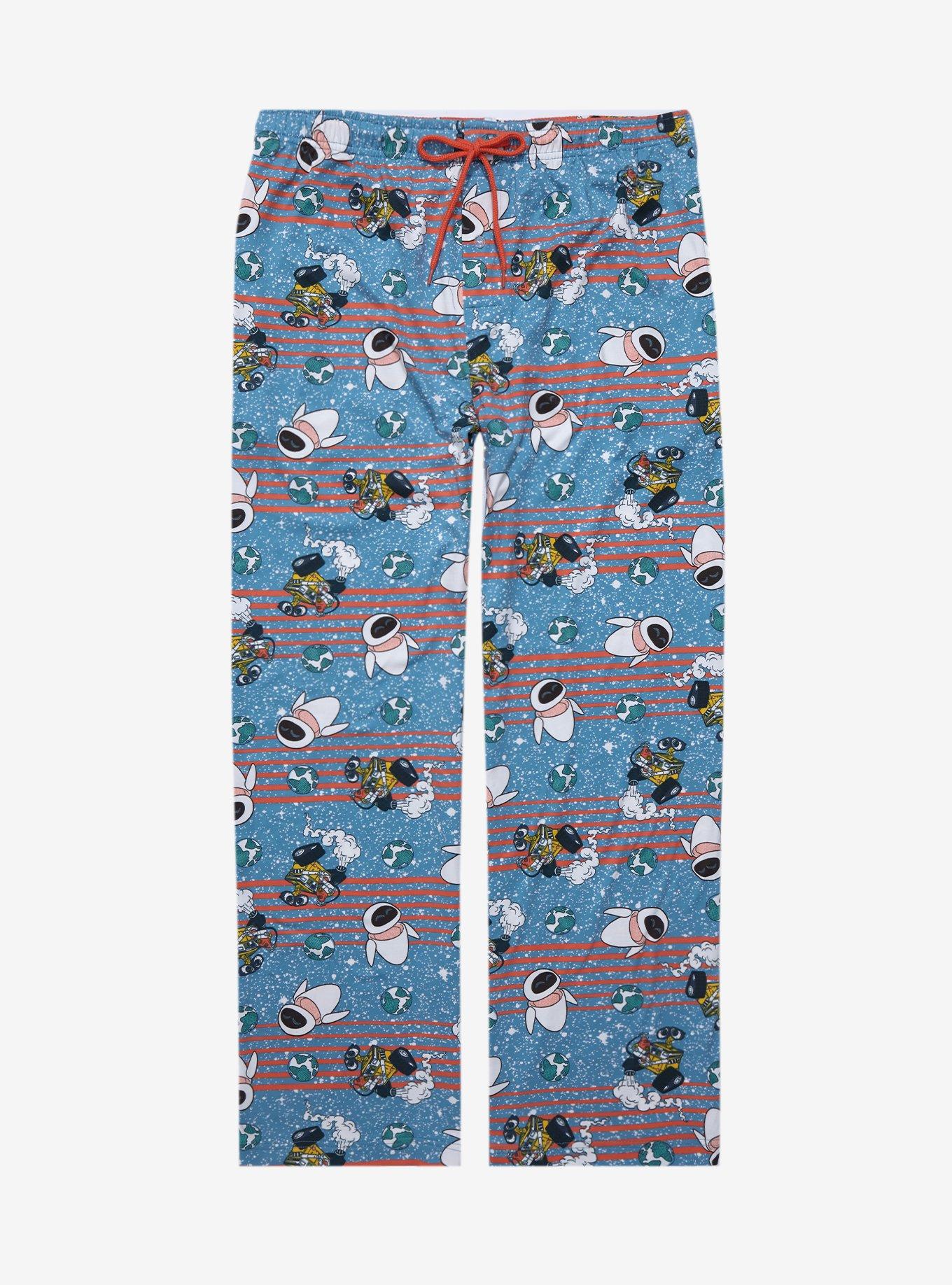 Disney Pixar WALL-E EVE & WALL-E Allover Print Sleep Pants - BoxLunch Exclusive, MULTI, hi-res