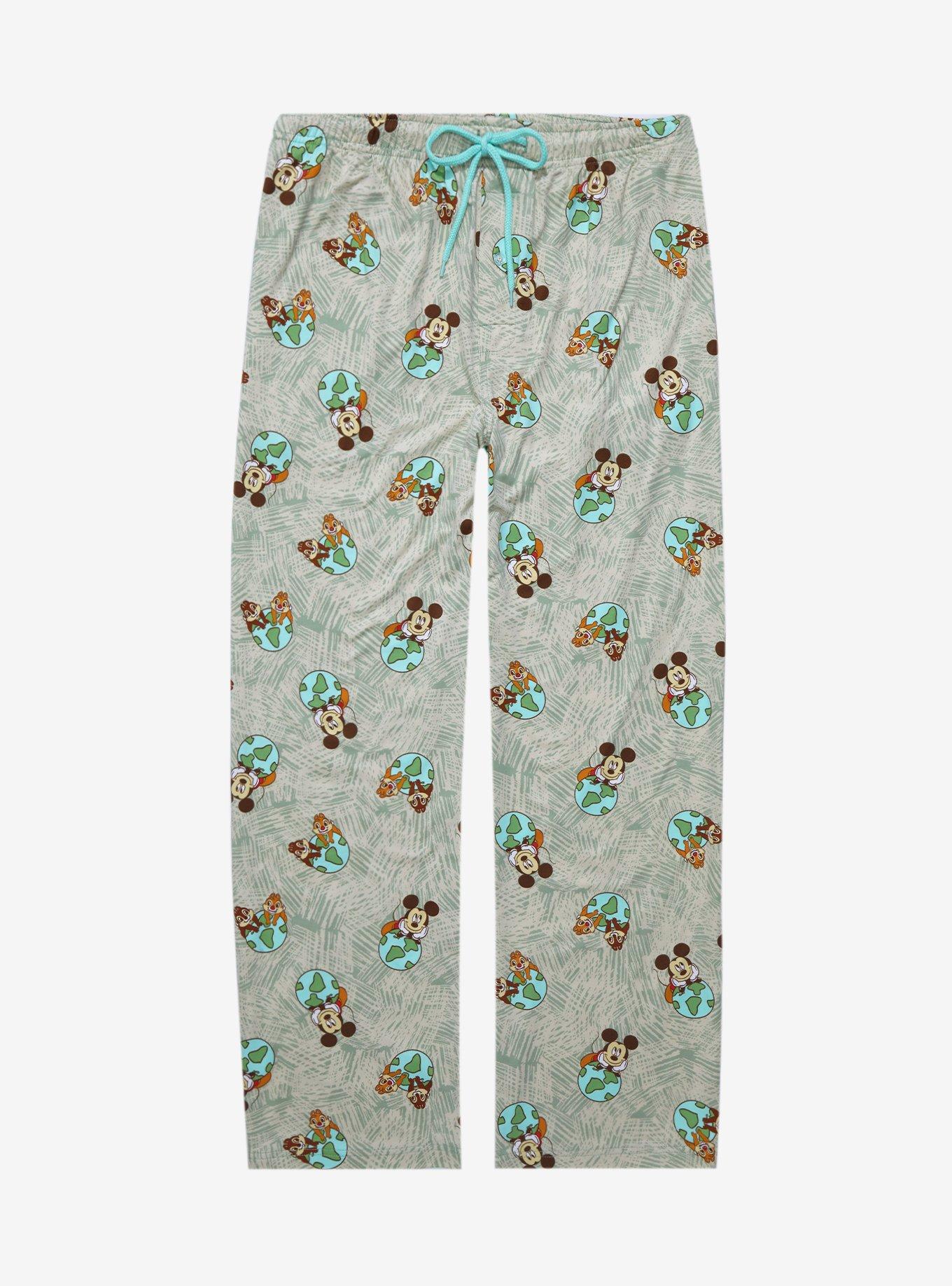 Disney Mickey Mouse with Chip & Dale Earth Day Allover Print Sleep Pants - BoxLunch Exclusive, MULTI, hi-res