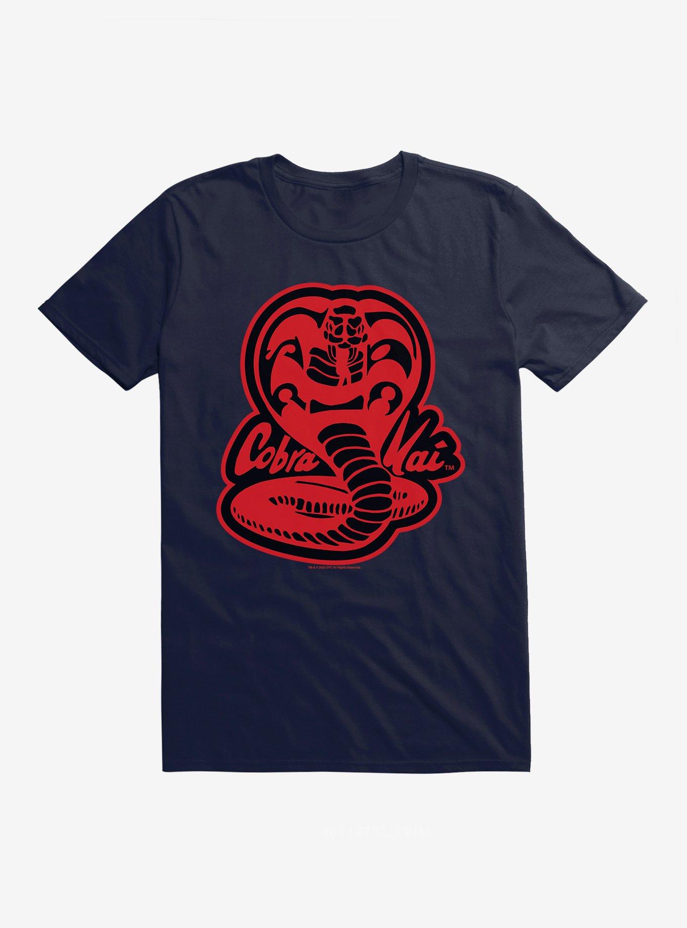 Cobra Kai Snake Logo T-Shirt, NAVY, hi-res