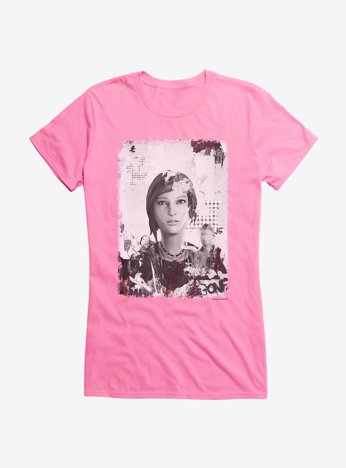 Life Is Strange: Before The Storm Chloe Scrapbook Girls T-Shirt, CHARITY PINK, hi-res