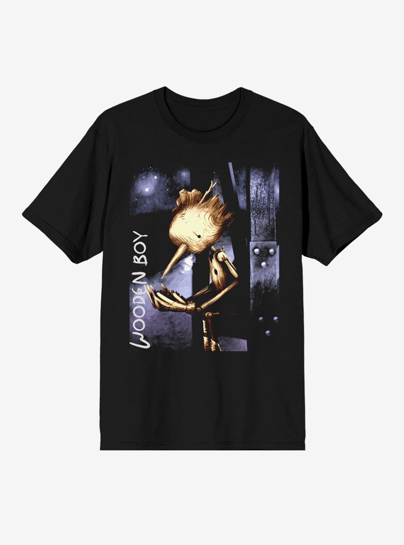 Pinocchio Wooden Boy T-Shirt, BLACK, hi-res