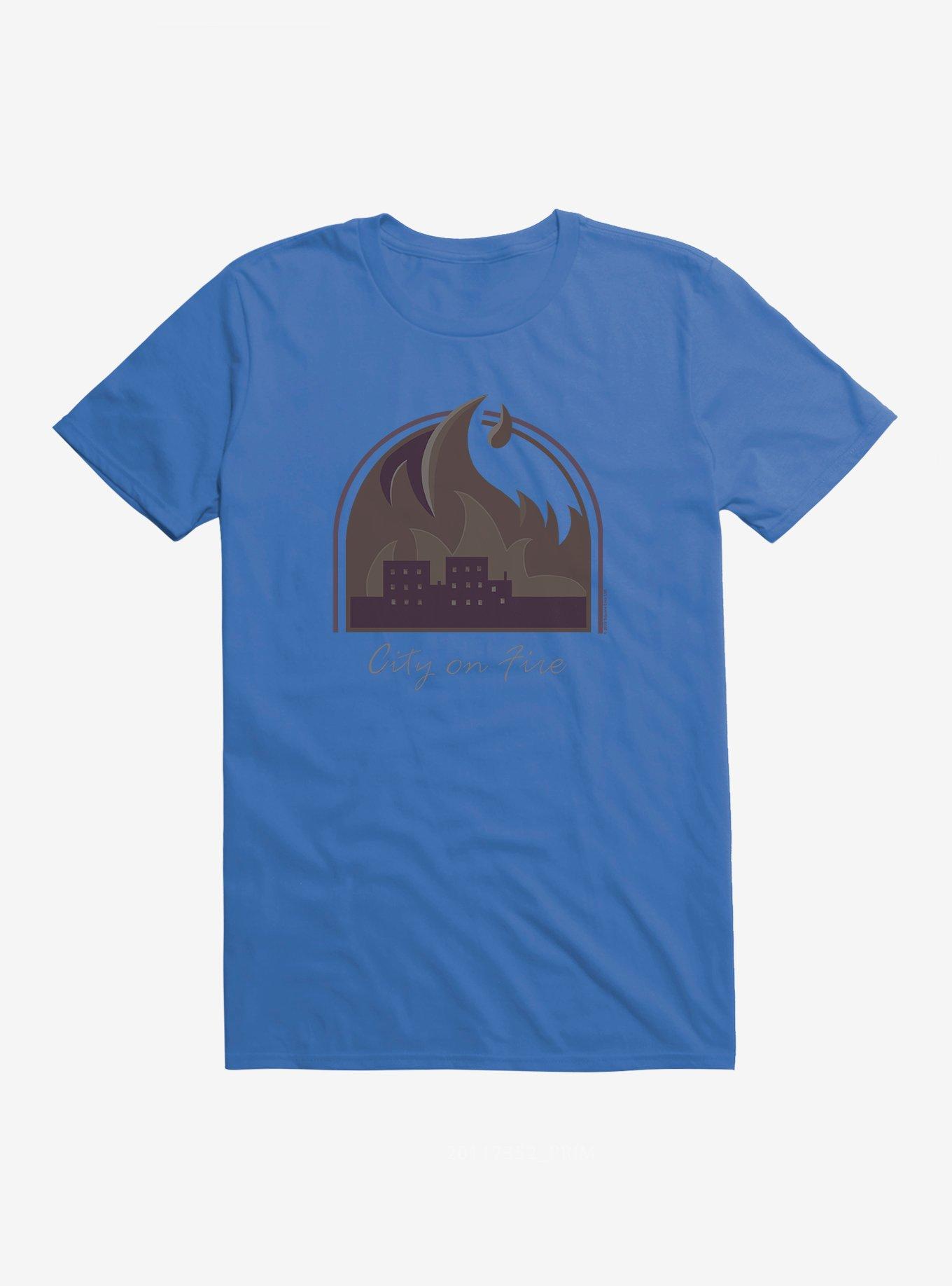 Life Is Strange: Before The Storm City On Fire T-Shirt, ROYAL, hi-res