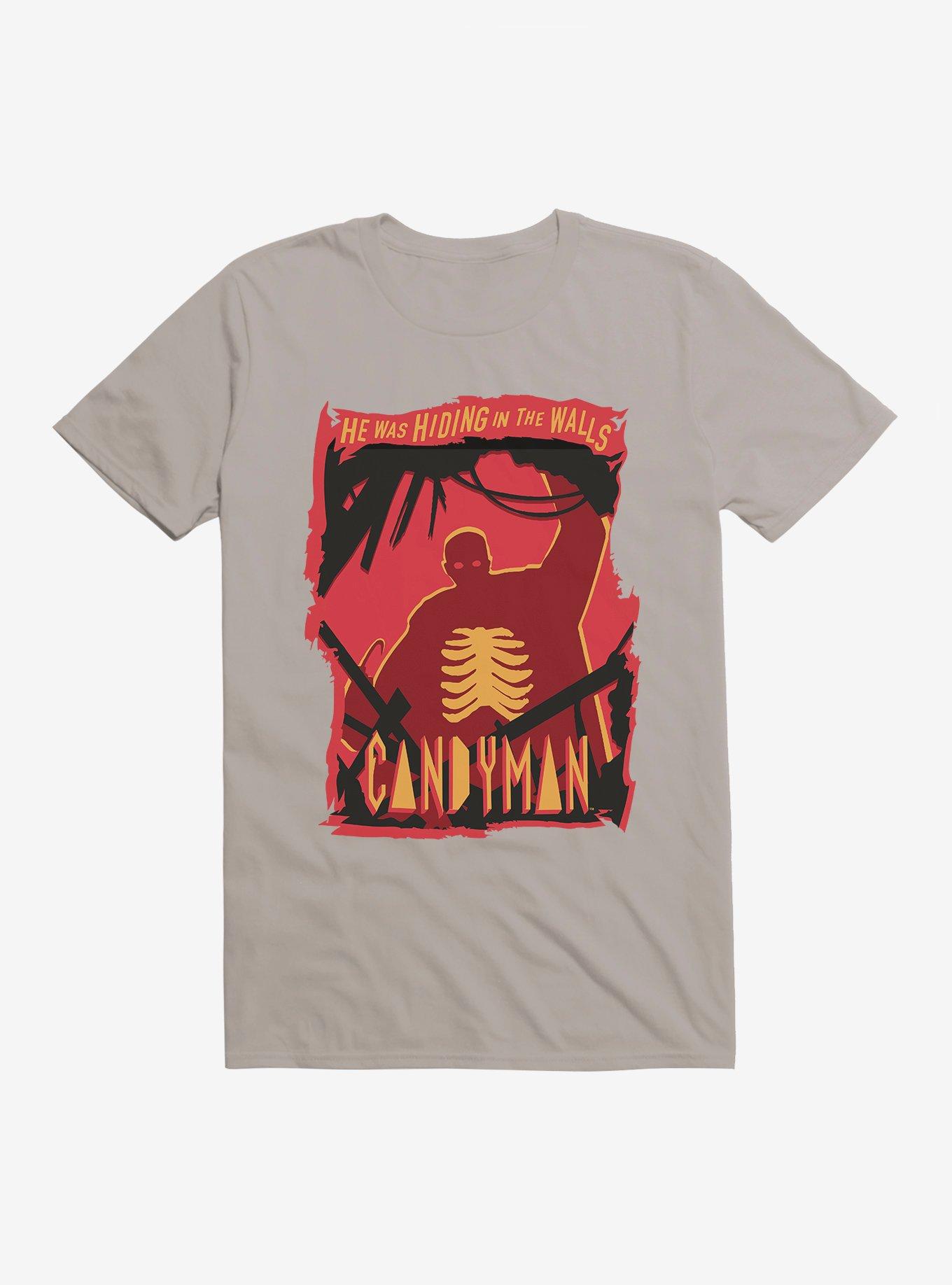 Candyman Hiding In The Walls T-Shirt, LIGHT GREY, hi-res