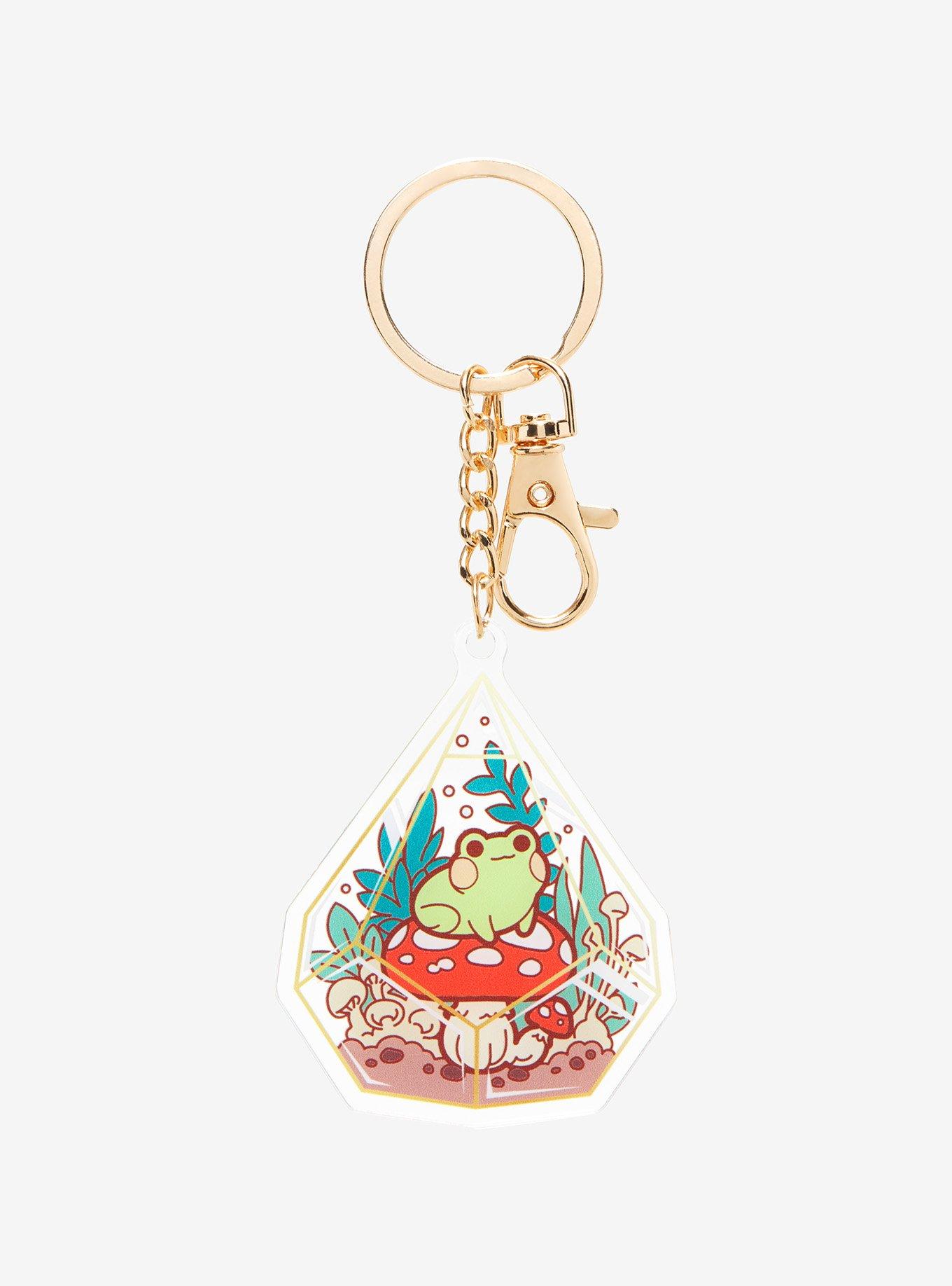 Frog Mushroom Terrarium Acrylic Key Chain Hot Topic