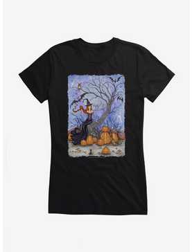 Halloween Tree Girls T-Shirt by Amy Brown, , hi-res