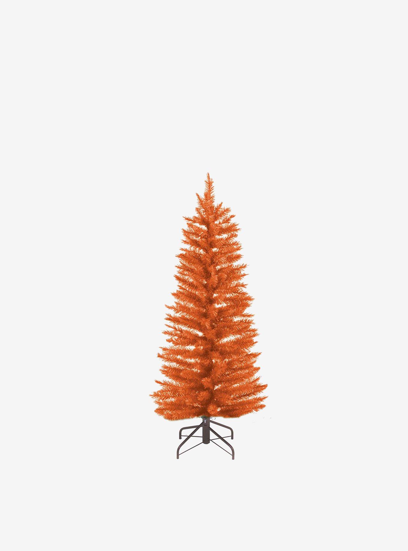 Kurt Adler 3-foot Pre-Lit Slim Orange Tree, , hi-res