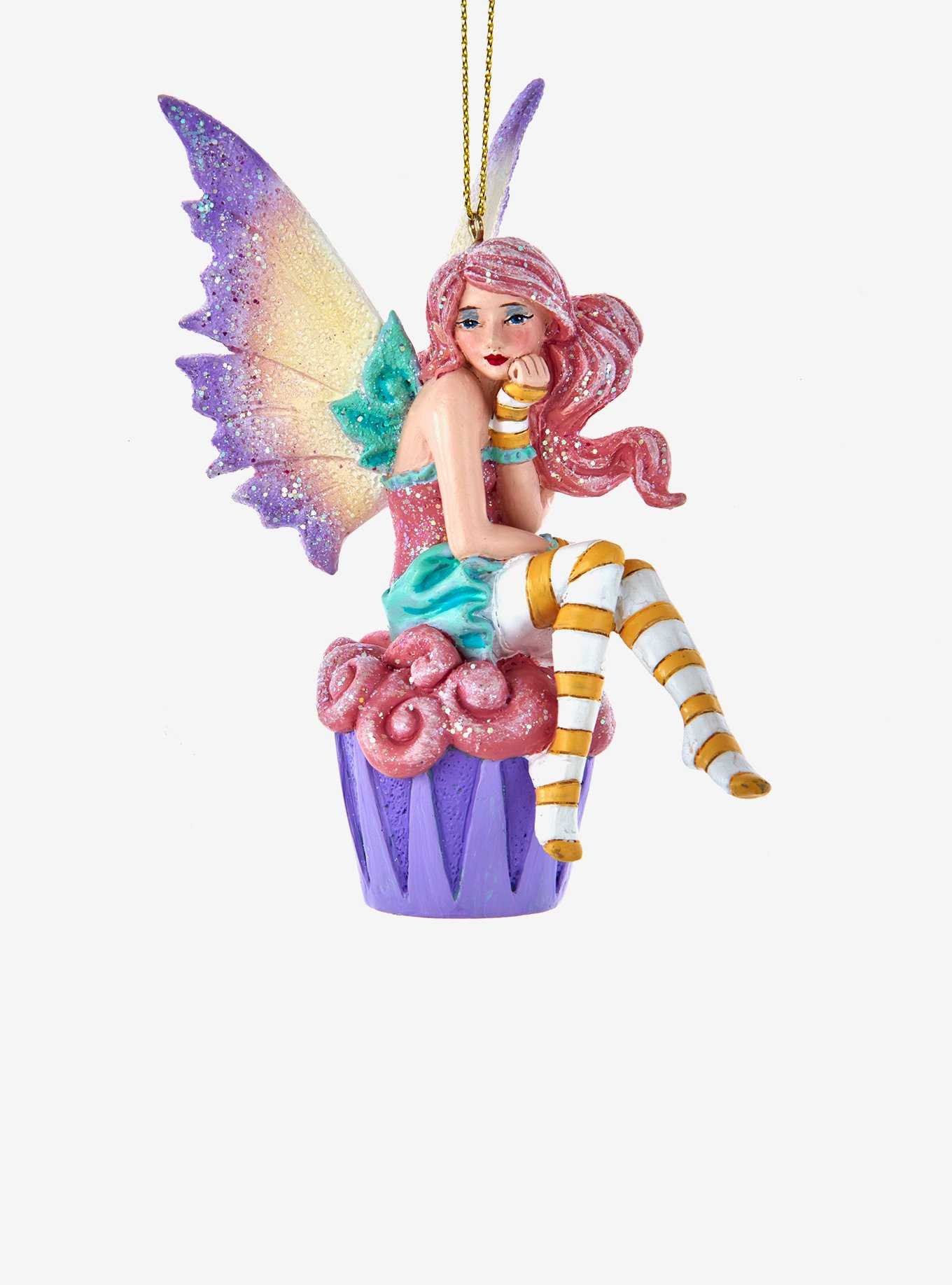 Kurt Adler Amy Brown Cupcake Fairy Ornament, , hi-res