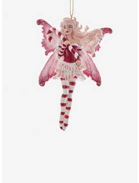 Kurt Adler Amy Brown Red Fairy with Candy Cane Ornament, , hi-res
