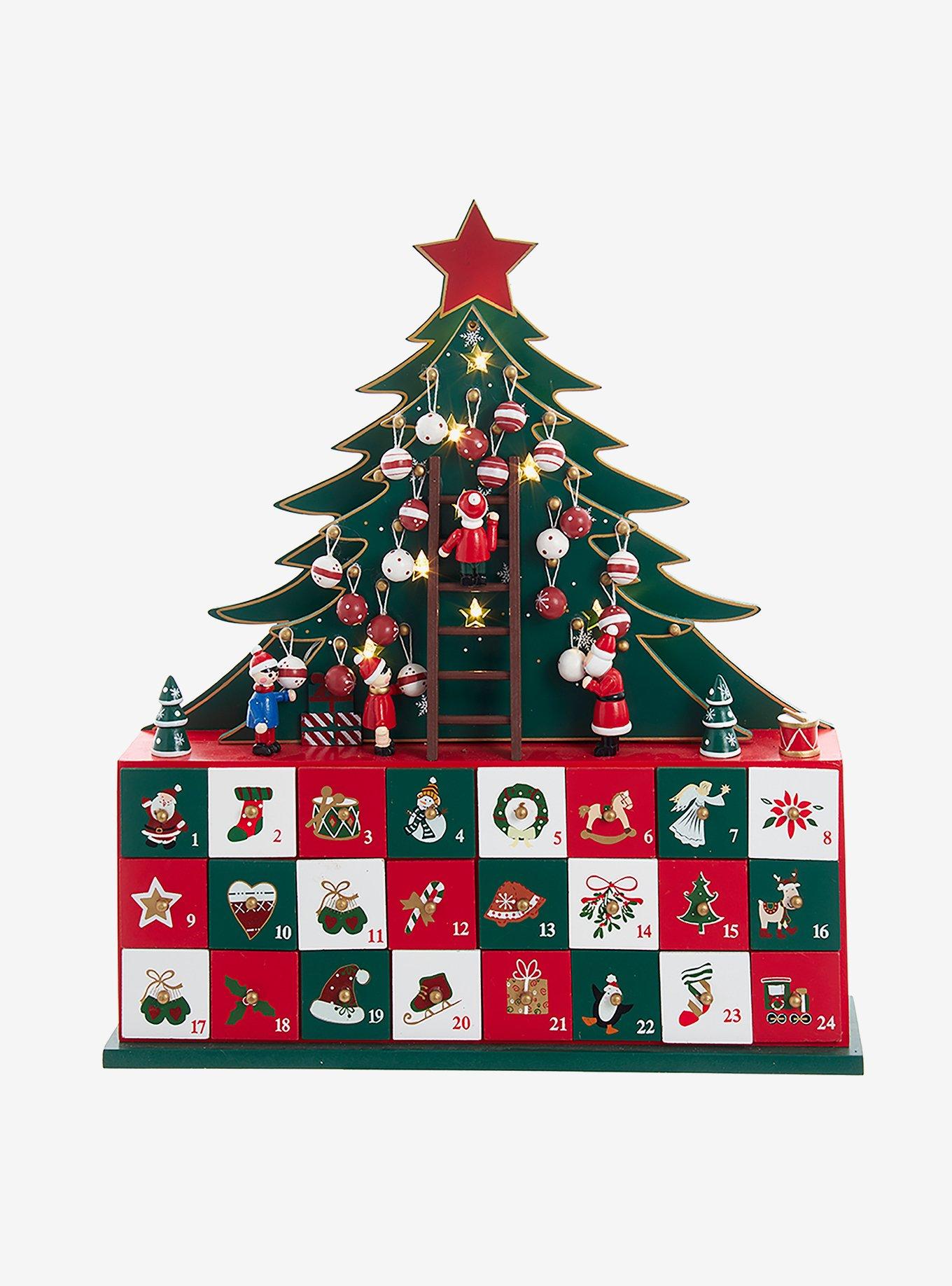 Kurt Adler LED Christmas Tree Advent Calendar Hot Topic